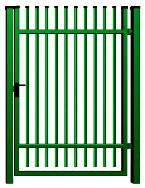 Classic P Pedestrian Gate – Galvanized & Powder-Coated