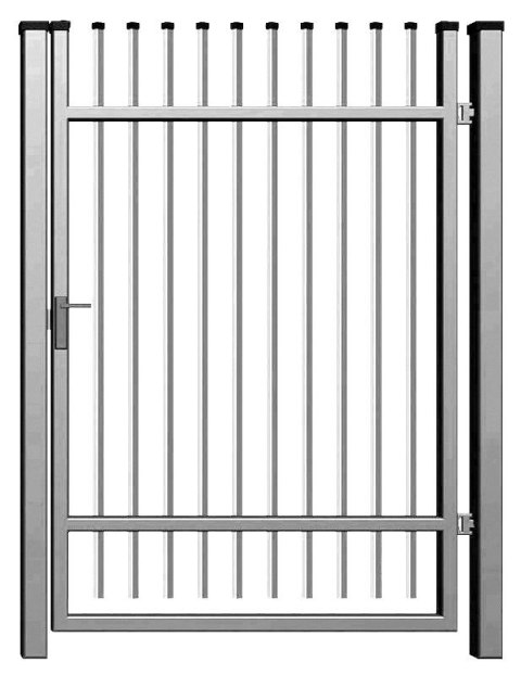 Classic P Pedestrian Gate – Galvanized