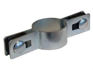 Through Mounting Clamps for Fence Panels on Round Posts – 42 mm – Galvanized