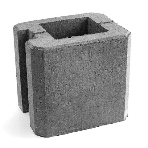 Pustak betonowy - Końcowy 25 cm Pustak betonowy - Końcowy 25 cm
