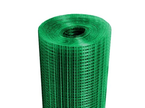 Siatka zgrzewana zielona - 13 mm x 13 mm / 1,00 m - rolka 5 m Siatka zgrzewana zielona - 13 mm x 13 mm / 1,00 m - rolka 5 m