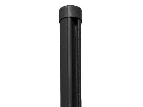 Słupki do siatki zgrzewanej Ø 48 mm / 200 cm - czarne Słupki do siatki zgrzewanej Ø 48 mm / 200 cm - czarne