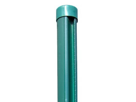 Słupki do siatki zgrzewanej Ø 48 mm / 200 cm - zielone Słupki do siatki zgrzewanej Ø 48 mm / 200 cm - zielone