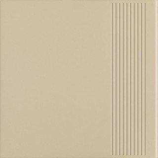 BAZO BEIGE STOPNICA PROSTA GRES MONOKOLOR MAT. 30X30