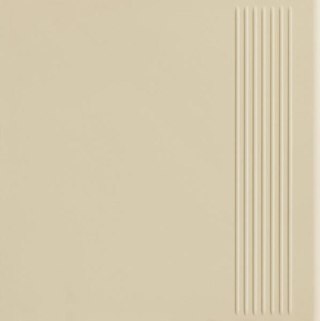 BAZO BEIGE STOPNICA PROSTA GRES MONOKOLOR MAT. 30X30