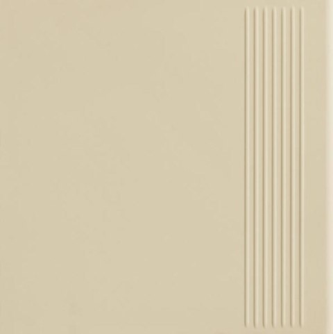 BAZO BEIGE STOPNICA PROSTA GRES MONOKOLOR MAT. 30X30