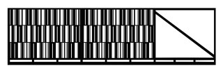 Brama przesuwna typ MODERN - 4,00 x 1,50 m