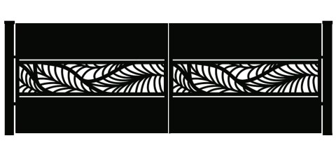 Brama typ WALL - 4,00 x 1,75 m Brama typ WALL - 4,00 x 1,75 m