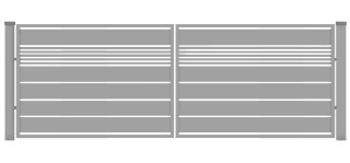 Brama typ WALL MIX 200/20 - 4,00 x 1,50 m