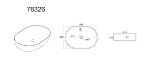 Zestaw meblowy 140cm z umywalkami nablatowymi