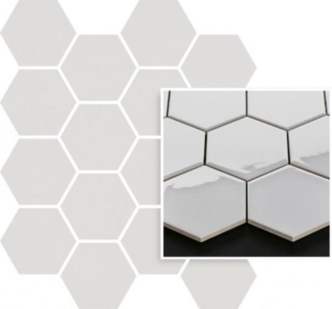 UNIWERSALNA MOZAIKA PRASOWANA GRYS PARADYZ HEXAGON 22X25,5