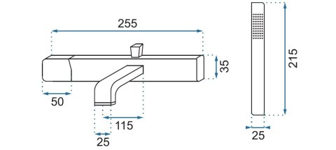 BATERIA WANNOWA SALTO CZARNA/ZŁOTA