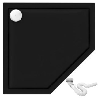 BRODZIK DIAMOND BLACK 90x90x5cm