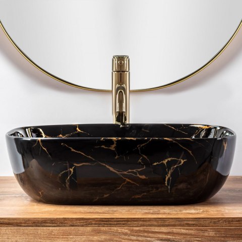 UMYWALKA BELINDA BLACK MARBLE SHINY - NABLATOWA