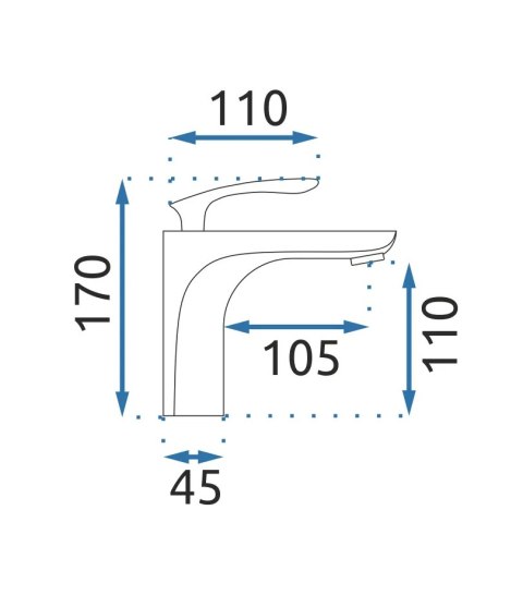 BATERIA UMYWAL JS-B215GB ORBIT CZARNA/ZŁOTA NISKA