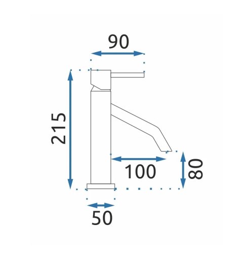 BATERIA UMYWALKOWA JS-B253B LEVEL CZARNA NISKA