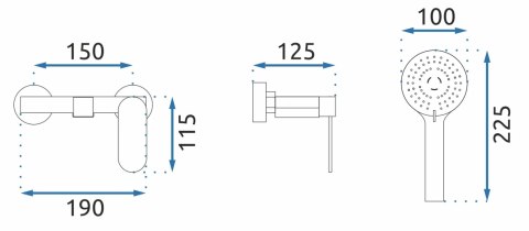 BATERIA WANNOWA JS-620903B BERG CZARNA