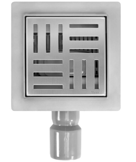 ODPŁYW CROSS 150x150 SZCZOTKOWANY