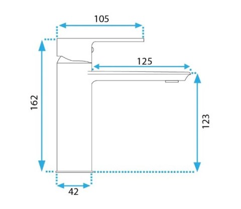 BATERIA UMYWALKOWA MY2102-2G VENETA ZŁOTA NISKA