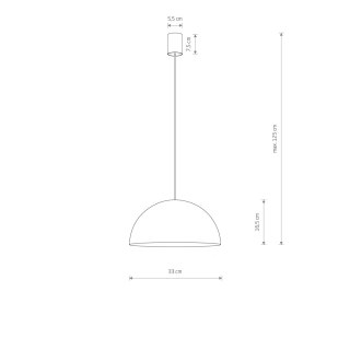 Lampy wiszące - HEMISPHERE RUST S