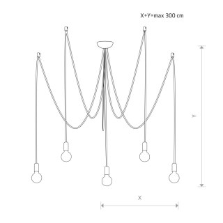 Lampy wiszące - SPIDER