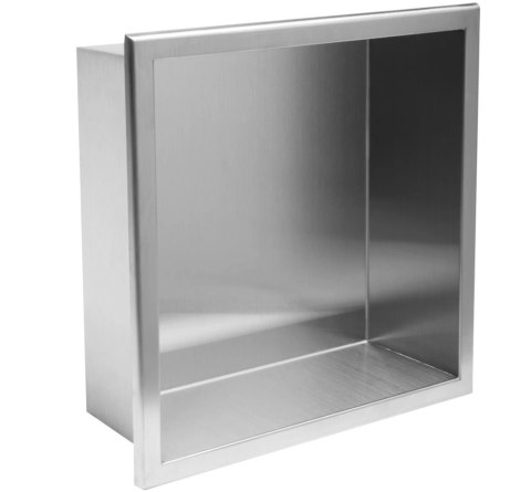 PÓŁKA WNĘKOWA 01 30x30x10 STAL SZCZOTKOWANA