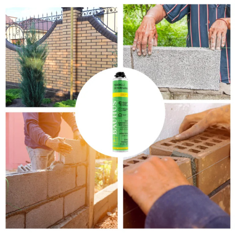 Set: 12x Bauhus Foam Adhesive for Masonry Construction