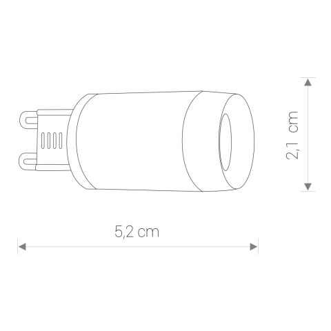 G9 - BULB LENS LED, G9, 3W