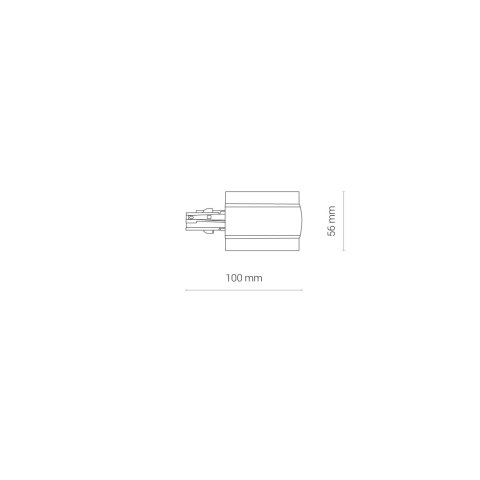 Podtynkowe - CTLS RECESSED POWER END CAP, RIGHT (PE-R)