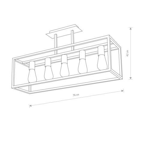 Lampy przysufitowe - CRATE