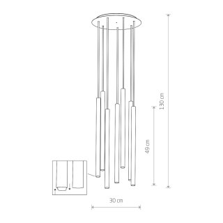 Lampy wiszące - LASER 490