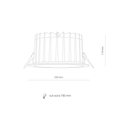 Podtynkowe - CL KEA LED 40W