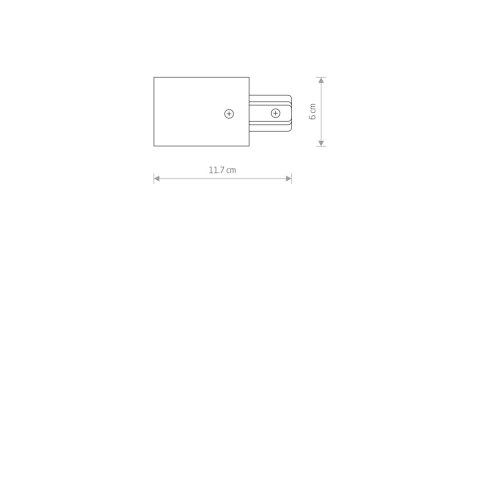 Podtynkowe - PROFILE RECESSED POWER END CAP