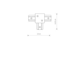 Podtynkowe - PROFILE RECESSED T CONNECTOR