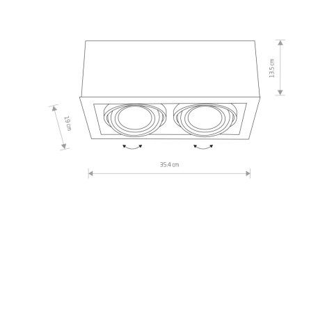 Lampy przysufitowe - BOX ES111