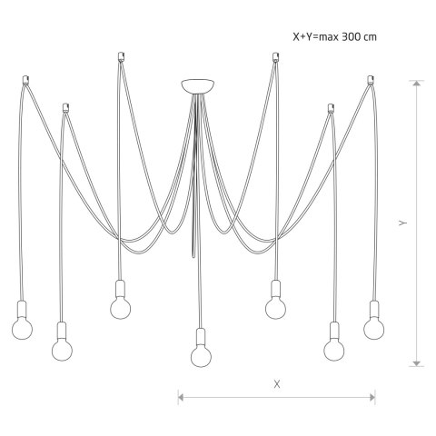 Lampy wiszące - SPIDER