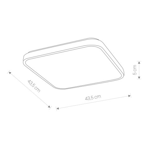 Plafony - AGNES SQUARE LED 32W