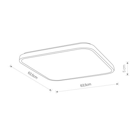 Plafony - AGNES SQUARE LED 64W