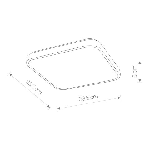 Plafony - AGNES SQUARE LED