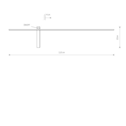 Kinkiety z włącznikiem - IMPULSE LED L