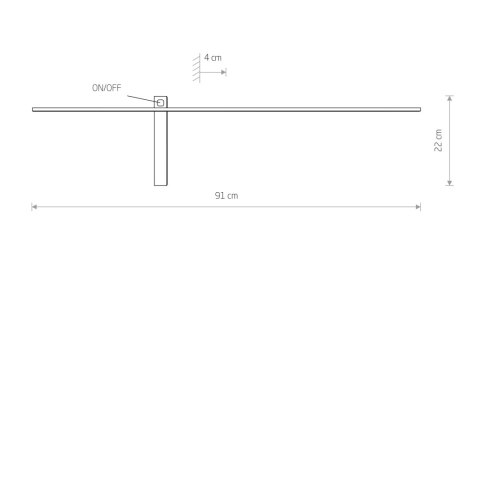 Kinkiety z włącznikiem - IMPULSE LED M