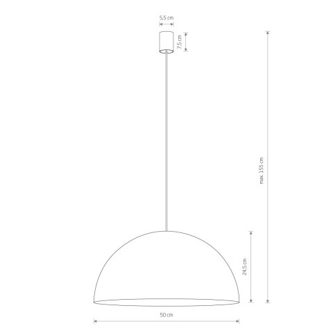 Lampy wiszące - HEMISPHERE SUPER L