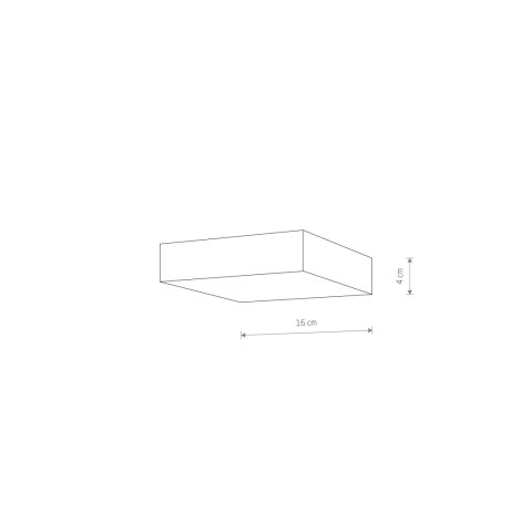 Plafony - LID SQUARE LED 25W