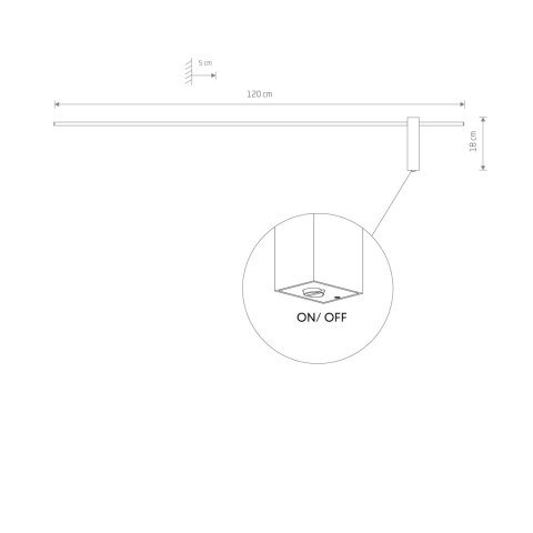 Kinkiety z włącznikiem - MOTIVE LED L Kinkiety z włącznikiem - MOTIVE LED L
