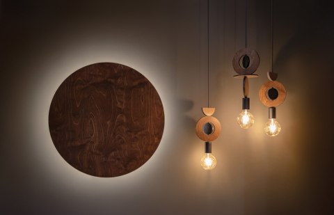 Kinkiety - RING TIMBER LED XXL