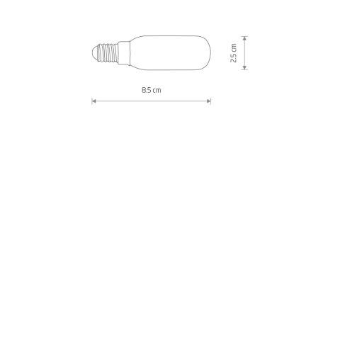 E14 - BULB LED E14, T25, 4W