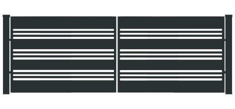 Brama typ WALL MIX 200/40 - 4,00 x 1,25 m Brama typ WALL MIX 200/40 - 4,00 x 1,25 m