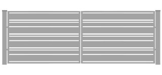 Brama typ WALL MIX 140/60/20 - 4,00 x 1,50 m