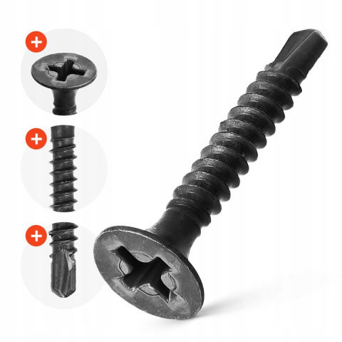 Self-Drilling Drywall Screws for Metal 3.5 x 25mm box 1000