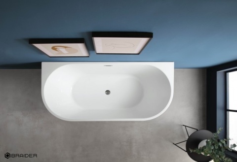 BRAIDER Freestanding Bathtub ALTARIA 180cm - White